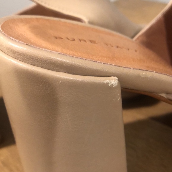 Pure Navy tam block mule heels - Picture 7 of 7